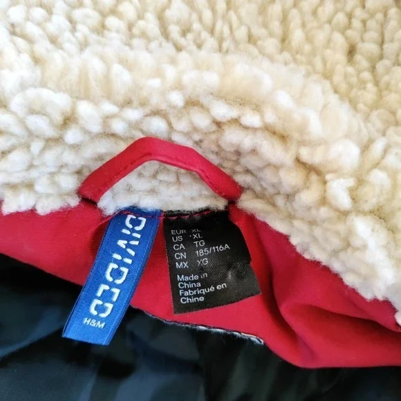 DB Supply Jacket Men XL Red Parka Sherpa Hood Military Insulated Waterproof Barn - Picture 7 of 13